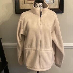 L.L.Bean Cream Fleece Jacket